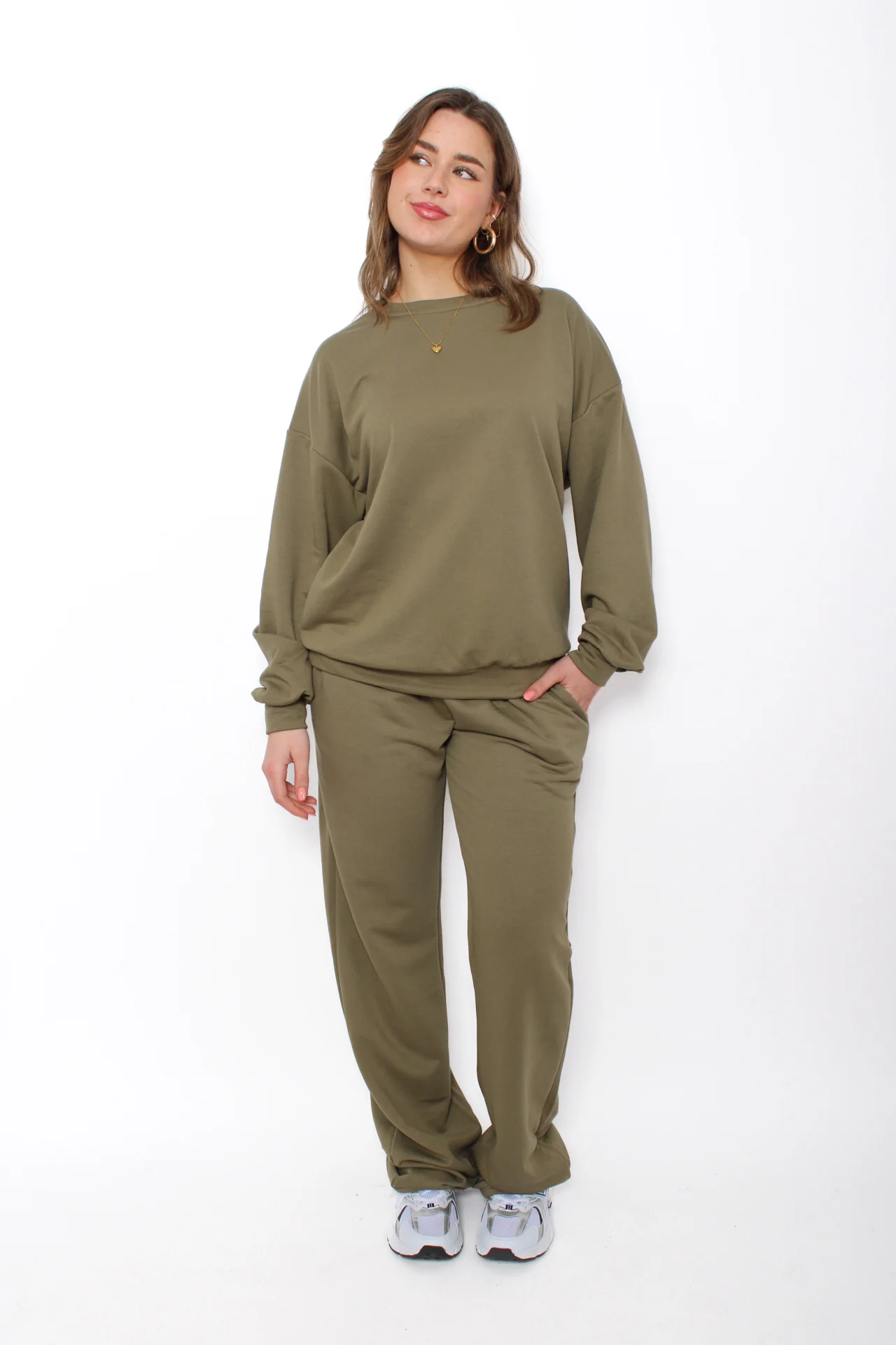''TALL''COMFY BREEZE TRACKSUIT - OLIVE GREEN - Image 4