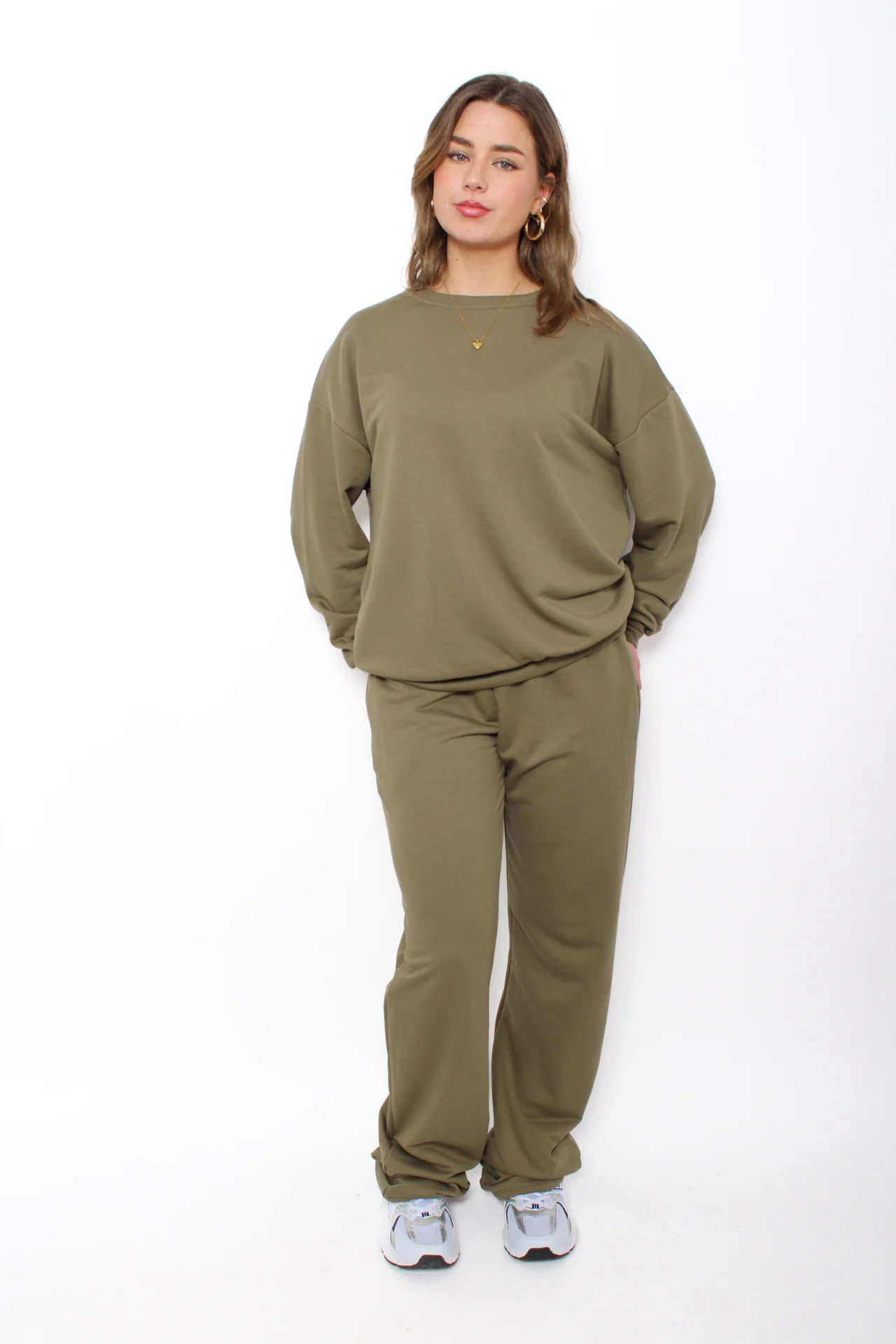 ''TALL''COMFY BREEZE TRACKSUIT - OLIVE GREEN - Image 5