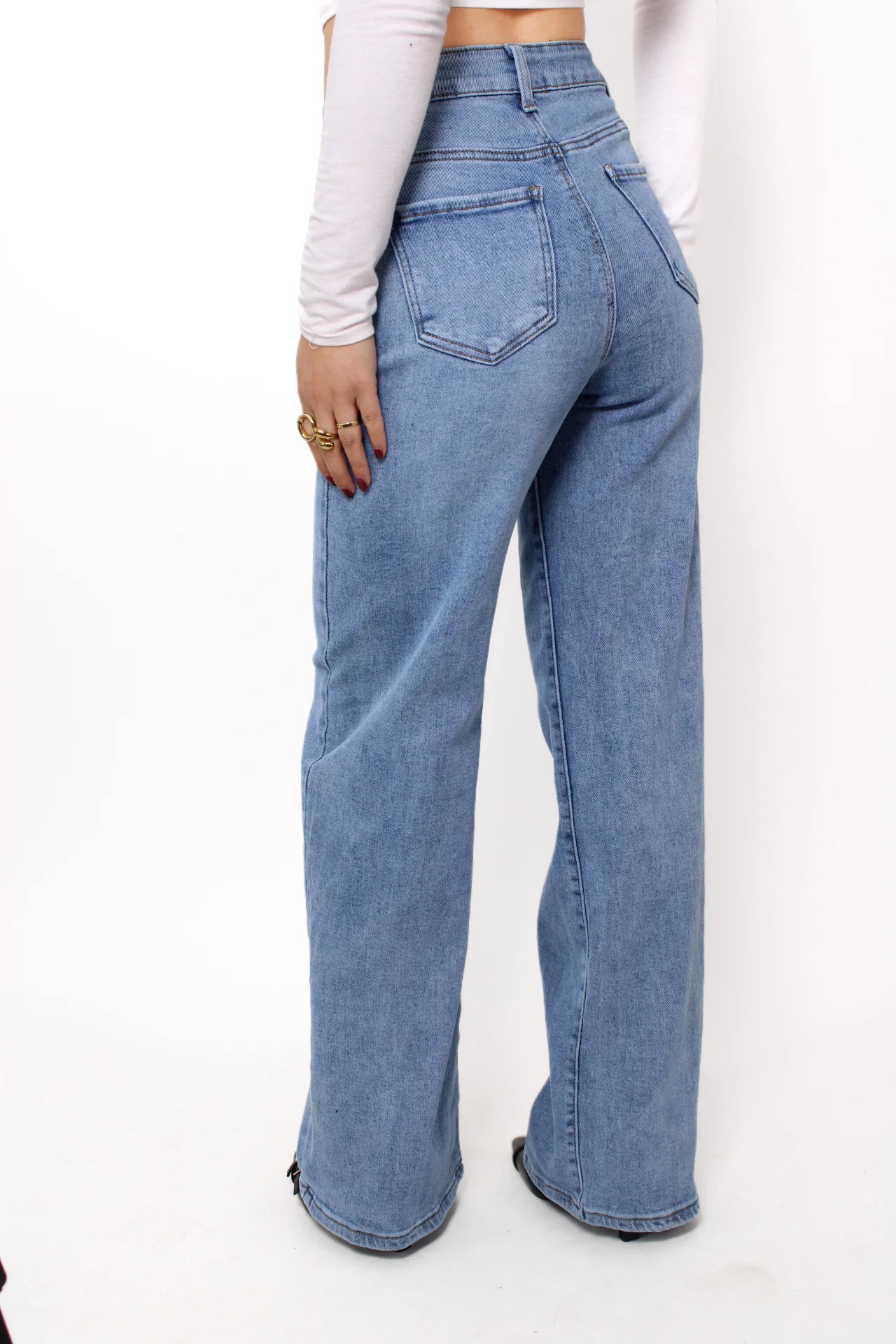 ''PLUSSIZE'' WIDE LEG JEANS 2786/2787 - DENIM - Image 7