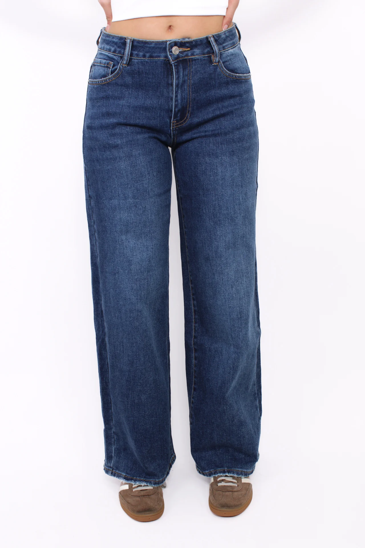 WIDE LEG JEANS 323 - MID DENIM - Image 3
