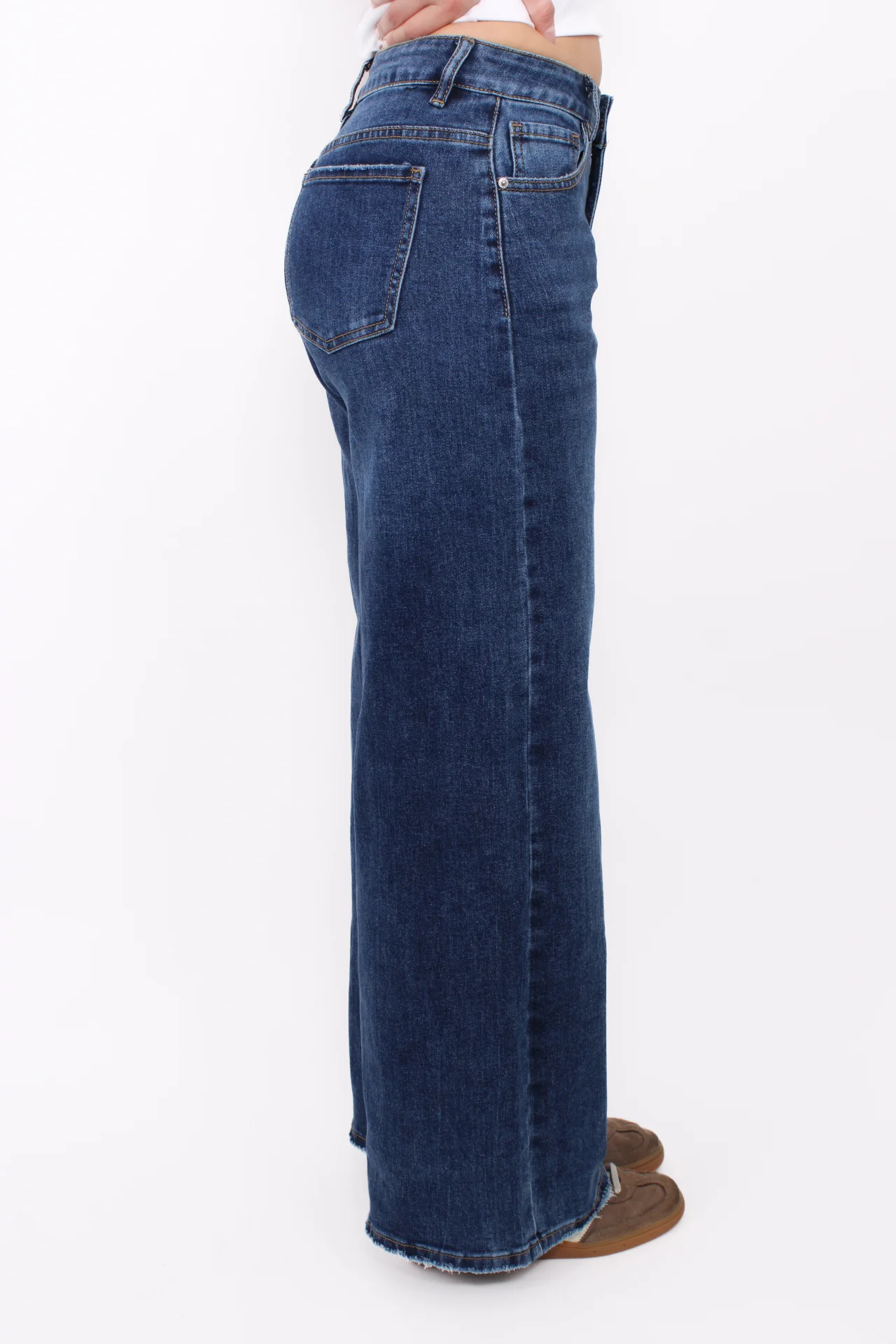 WIDE LEG JEANS 323 - MID DENIM - Image 4