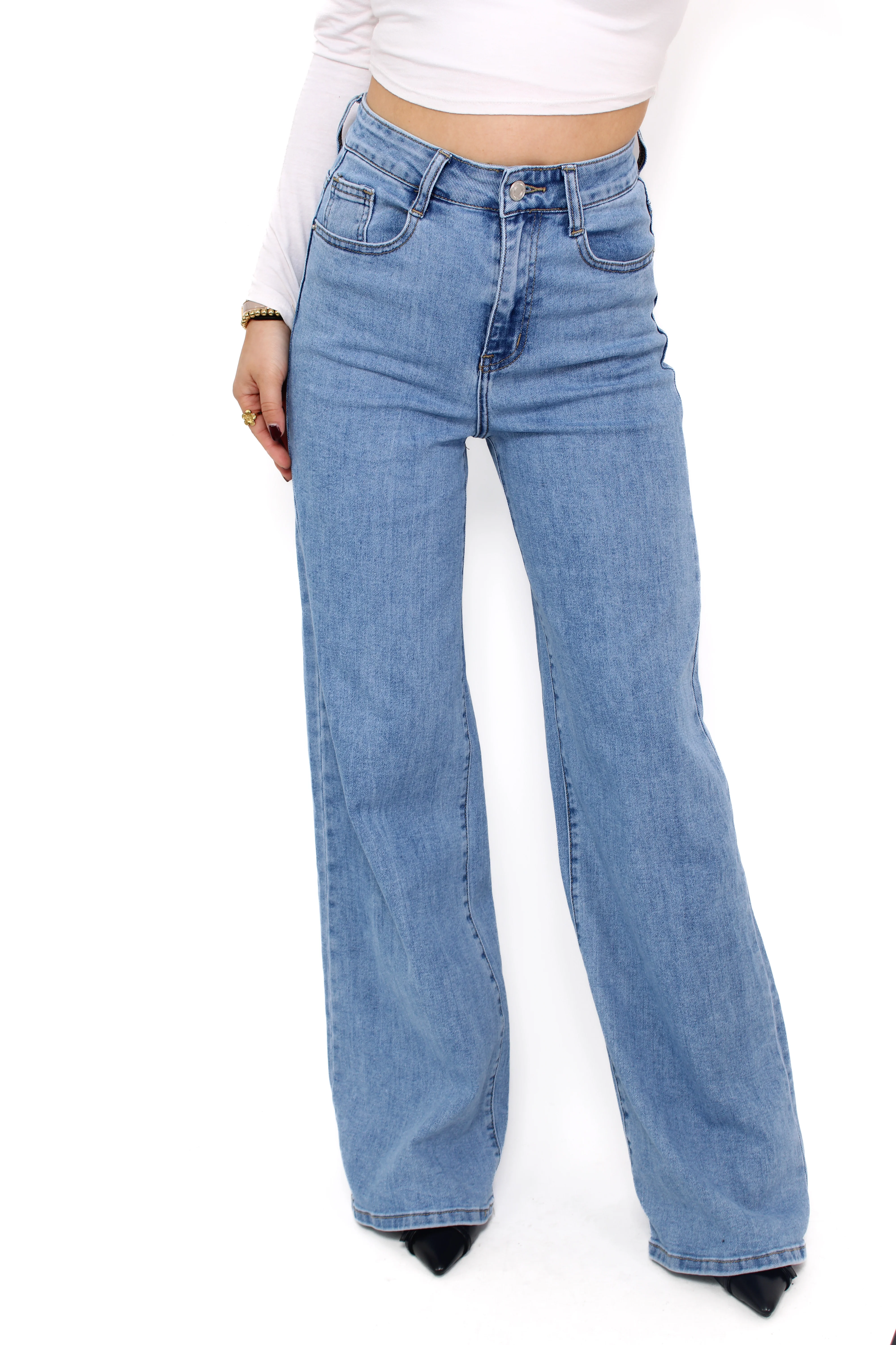 WIDE LEG JEANS 78216 - DENIM - Image 2