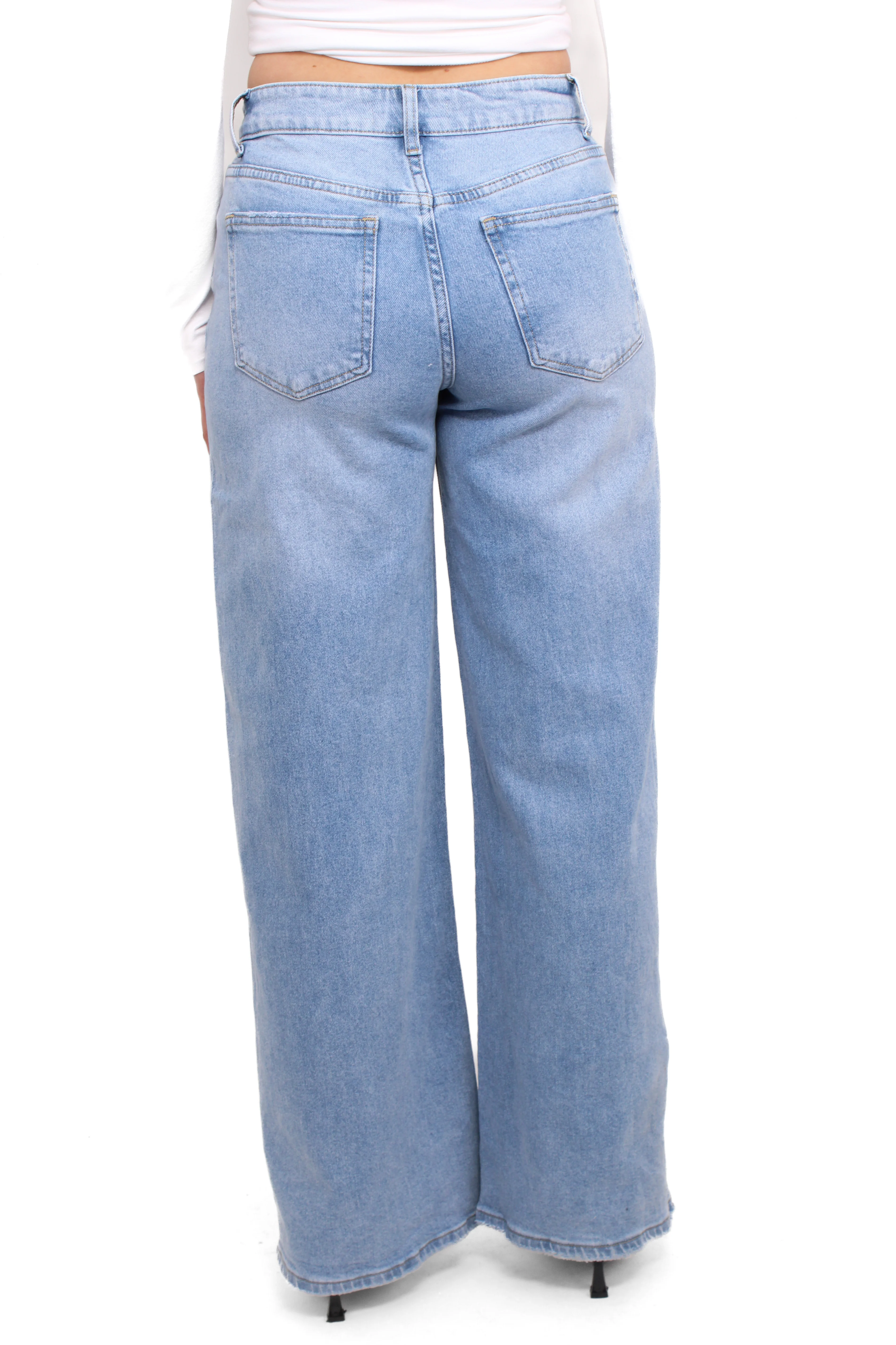 WIDE LEG JEANS 7386 - DENIM - Image 5