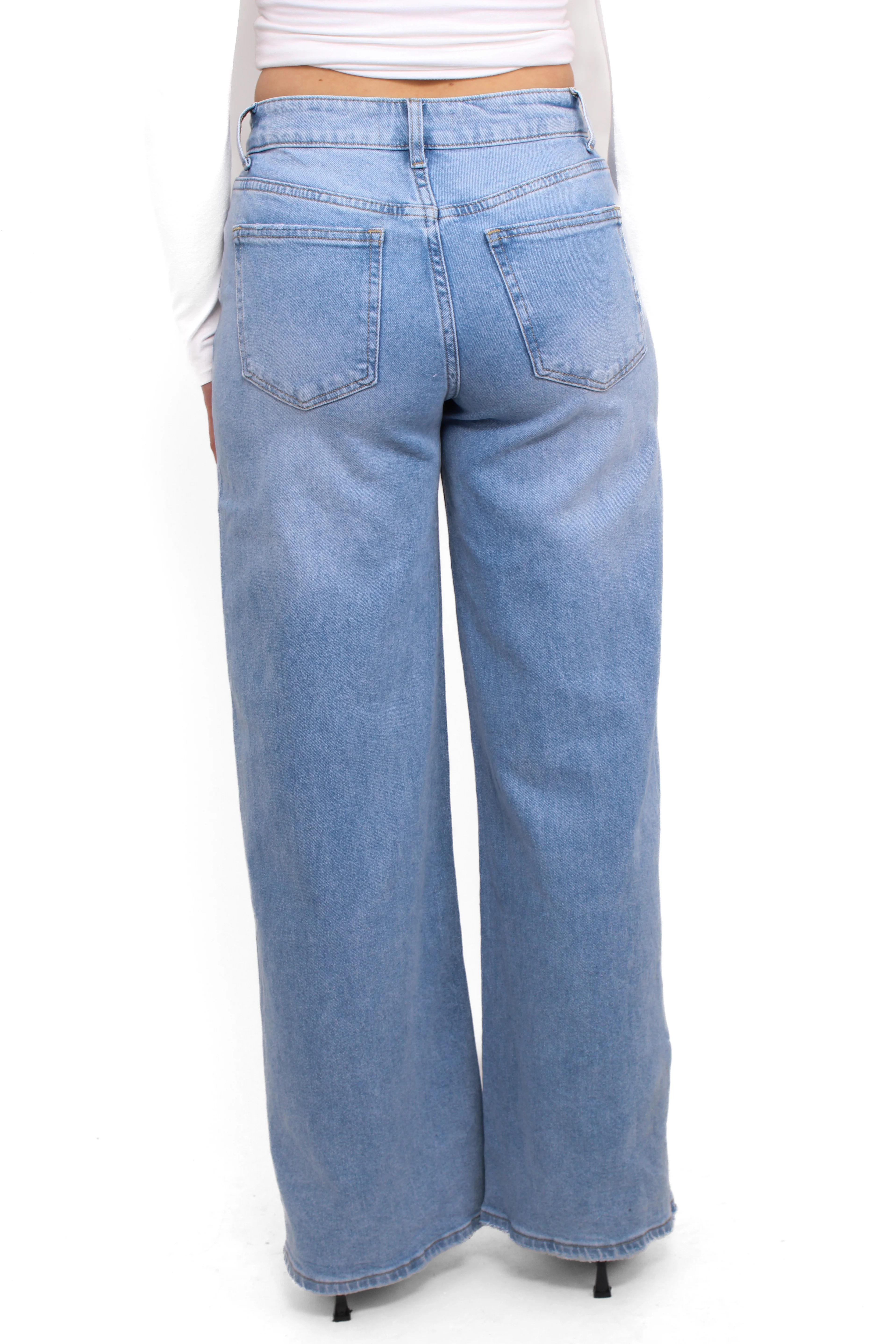 WIDE LEG JEANS 7386 - DENIM - Image 6