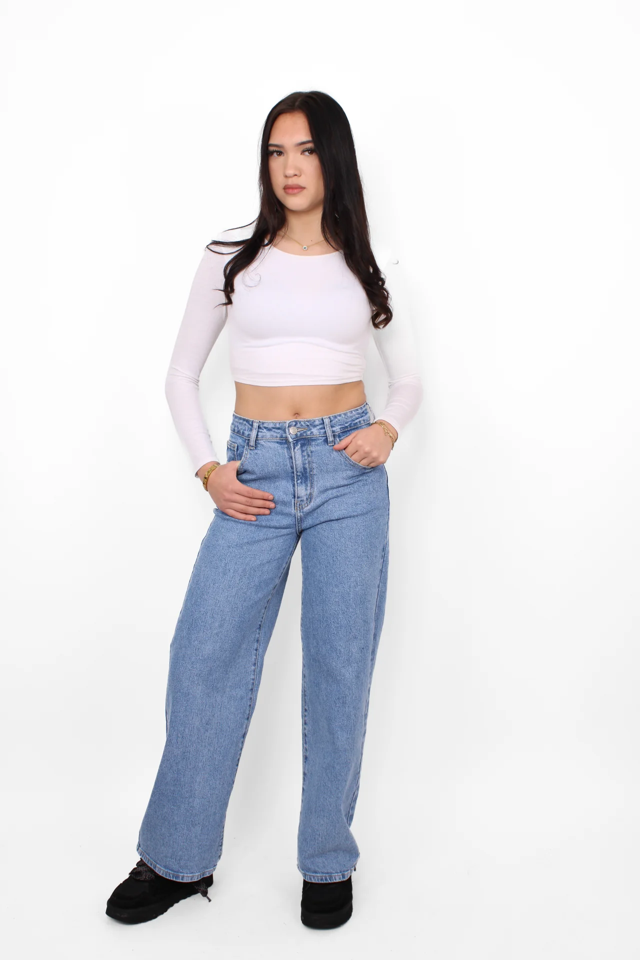 WIDE LEG JEANS 8510-3 -DENIM - Image 6
