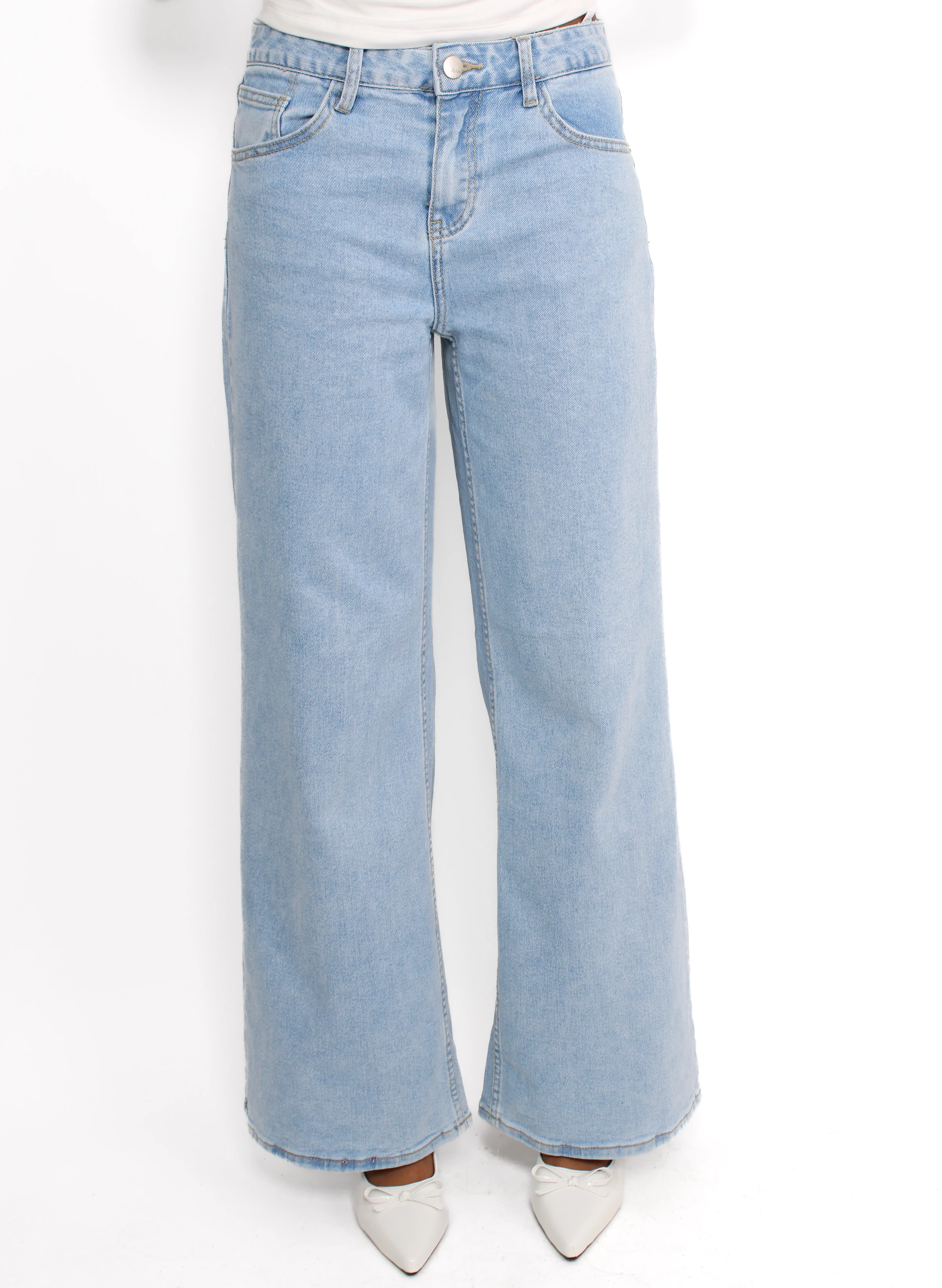 WIDE LEG JEANS MID WAIST 3009 - DENIM - Image 11