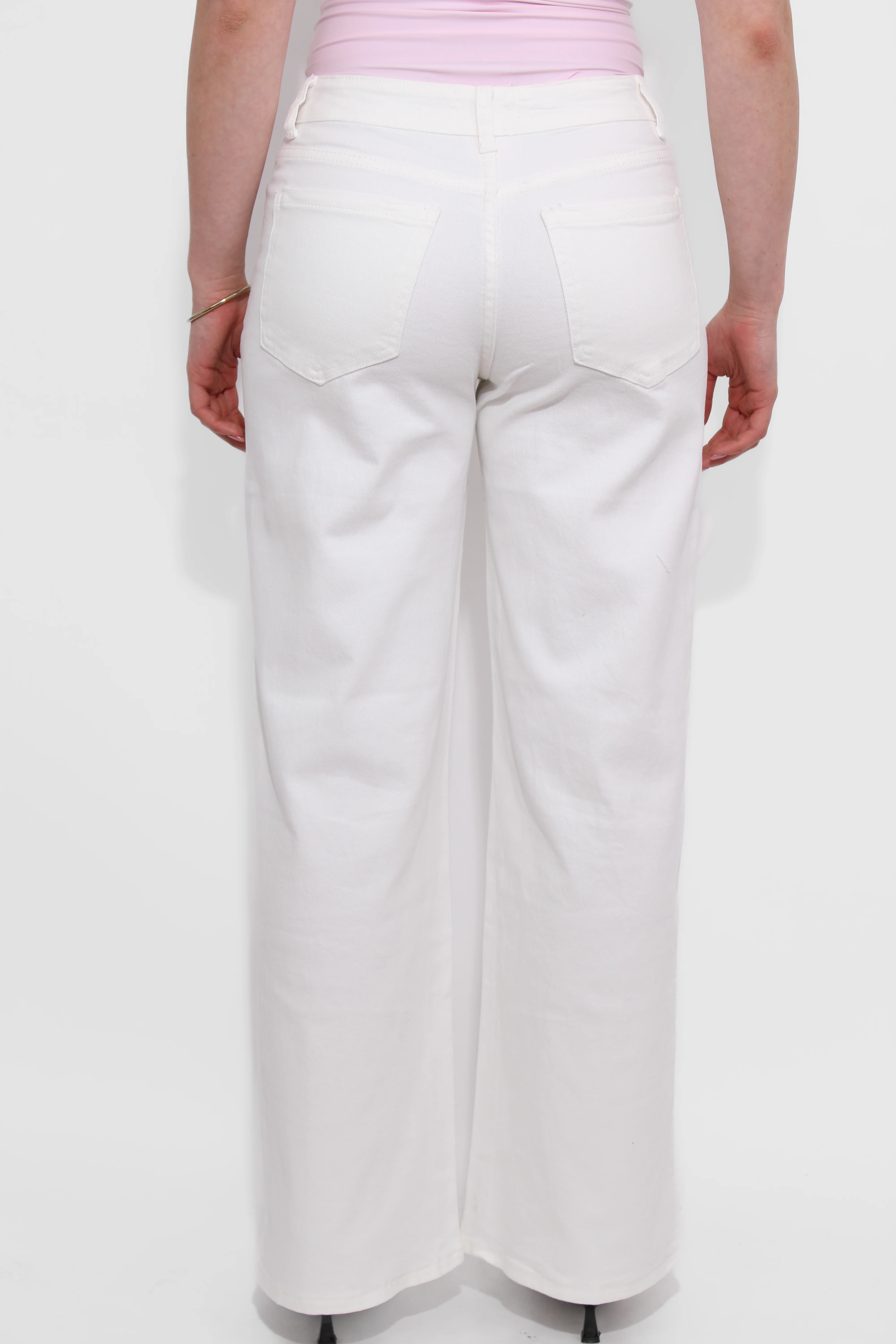WIDE LEG MID WAIST JEANS - Image 5
