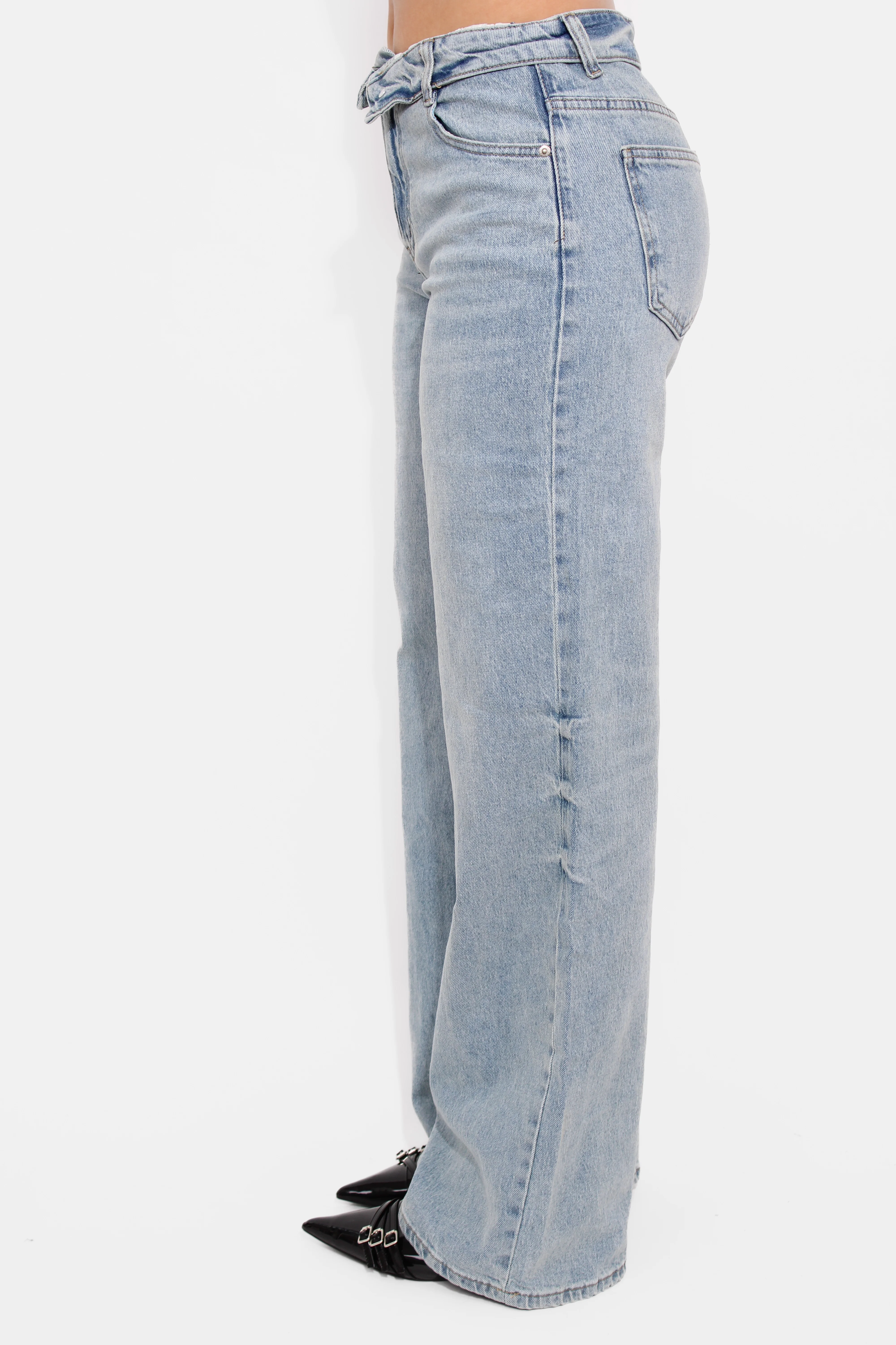 XENA FOLD OVER JEANS - Image 4