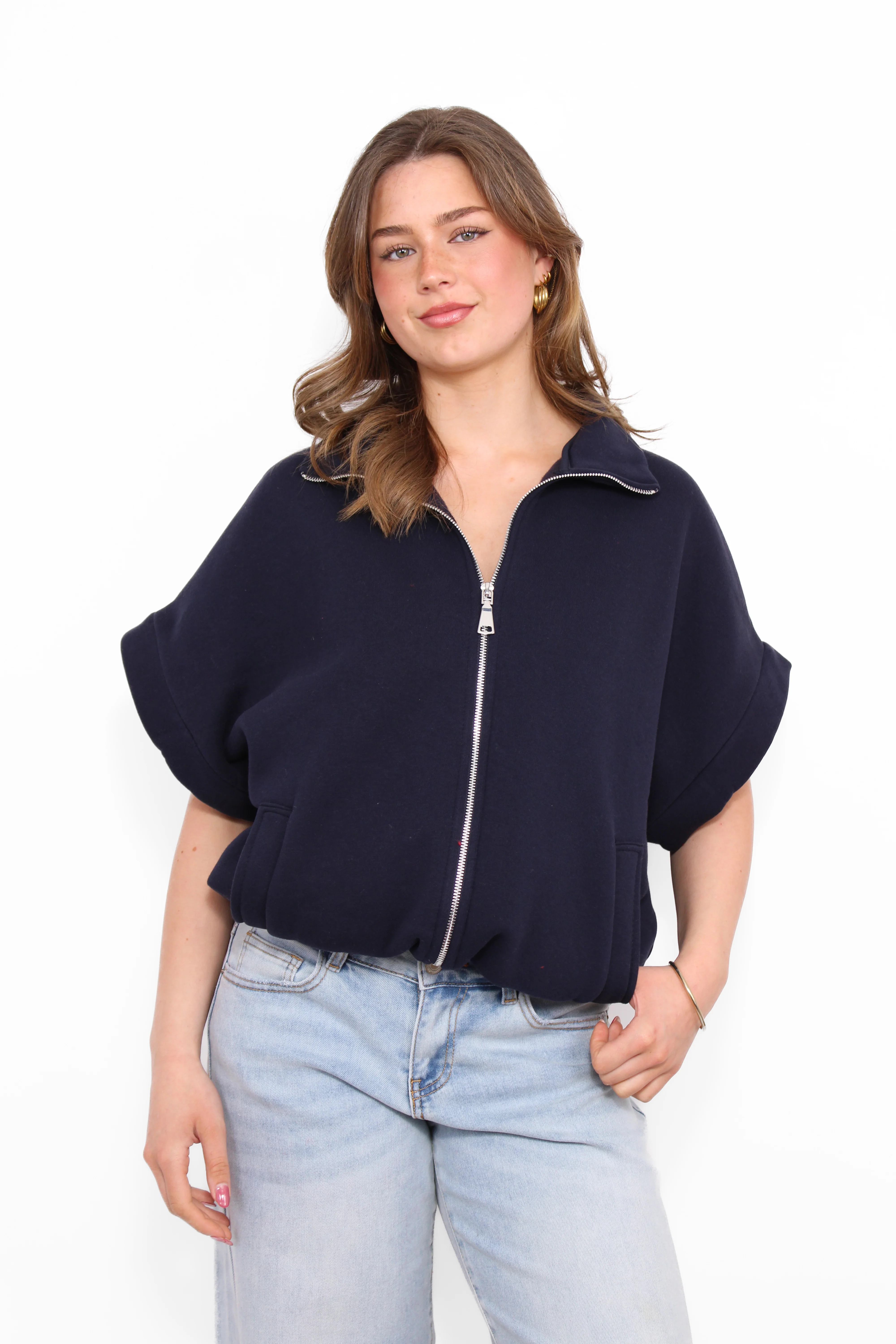 ZIPPER SLEEVELESS HOODIE - Image 9